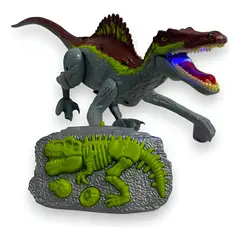 KIDSHOP - Dinosaurio Con Sonido Luz Control Recargable N-6545-GR