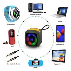 GENERICO - Mini Parlante Portátil Con BluetoothSoporte Para Teléfono Móvil X-911