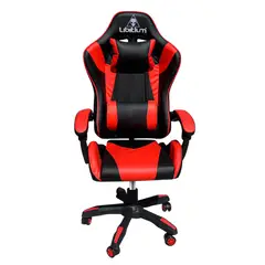 LIBITIUM - Silla de Oficina Gamer Ergonómica Roja Reclinable