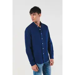 KOAJ - Camisa cuello neru manga larga en slim fit Hombre