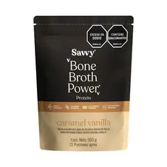 SAVVY - Proteína Caramel Vainilla Bone Broth 560g