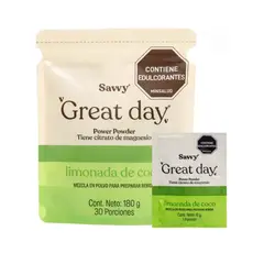SAVVY - Great Day Limonada Coco Citrato de Magnesio
