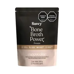 SAVVY - Proteína Cappuccino Bone Broth Doypack 560 g