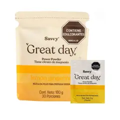 SAVVY - Great Day Lemon Gingerine Citrato de Magnesio