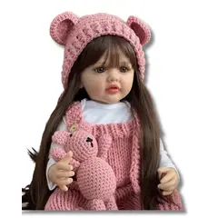 GENERICO - Muñeca Bebé Real Vestido Rosa