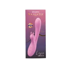 DISTRISEX - Vibrador Doble Leyla Camtoyz – Motor Dual, 10 Modos, Silicona Premium IPX6