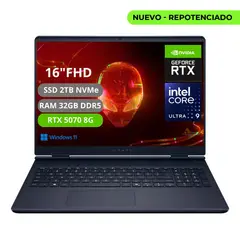 DELL - PORTATIL ALIENWARE 16X AURORA INTEL CORE ULTRA 9 275HX RTX 5070 8GB RAM 32GB SSD 2TB 240Hz