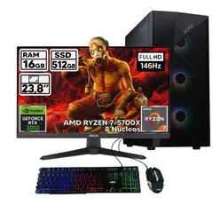 POWER GROUP - PC GAMER RYZEN 7 5700X 16GB 512GB SSD RTX 3050 24 TUF ASUS