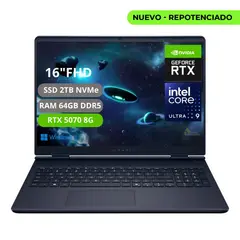 DELL - PORTATIL ALIENWARE 16X AURORA INTEL CORE ULTRA 9 275HX RTX 5070 8GB RAM 64GB SSD 2TB 240Hz