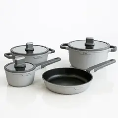 KITCHENWARE - Batería de Cocina 7 Piezas En Aluminio Fundido Chelsea –