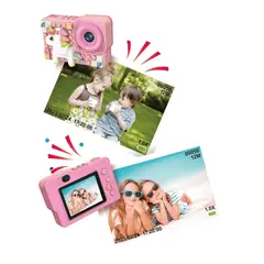 GENERICO - Cámara Digital Infantil Diseño Lego Rosa