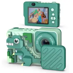 GENERICO - Cámara Verde Digital Para Niños Lego Color Verde Batería Recargable