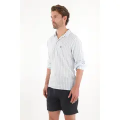 TENNIS - Camisa manga larga con diseño a rayas para hombre