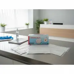 GENERICO - Tapabocas Termosellados Caja x50 Und BLANCO Empaque individual Salud