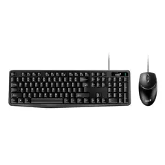 GENIUS - Combo de Teclado y Mouse Ergonomicos Alámbricos KM 170