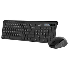 GENIUS - Combo de Teclado y Mouse Ergonomicos Inalámbricos Slimstar 8230 Silencioso Bluetooth