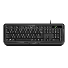 GENIUS - Teclado Mecanico Alambrico USB KB‑118 II Silencioso y Ergonomico Para Laptop, Pc Negro