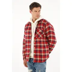 TENNIS - Camisa a cuadros con forro en ovejero para hombre