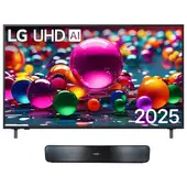 LG - Combo Televisor 50AU 50 pulgadas + Barra de sonido recargable Mertec