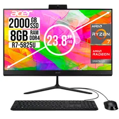 ACER - TODO EN UNO AMD RYZEN 7 5825U SSD 2TB RAM 8GB 23,8 FHD