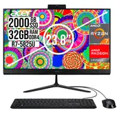 ACER - TODO EN UNO AMD RYZEN 7 5825U SSD 2TB RAM 32GB 23,8 FHD