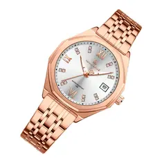 NAVIFORCE - Reloj Original Nf5052 Analogo Mujer + Estuche