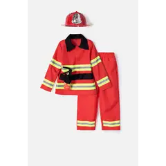 LITTLEMIC - Disfraz Bombero de para niño de 3T A 4T