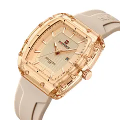 NAVIFORCE - Reloj Original Nf7124 Analogo Mujer + Estuche