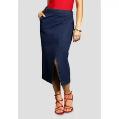 MARKETING PERSONAL - Falda Larga Mujer Azul Mp 111863