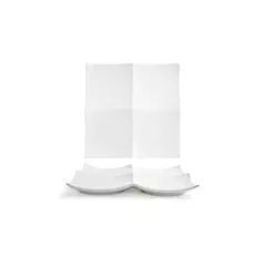 FOH - Plato Cuadrado Origami® 12” Pack de 4 Piezas