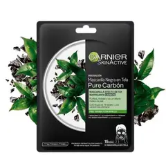 GARNIER - Mascarilla Facial En Tela Skinactive Pure Carbón 28g