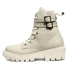 VILLABONR - Botas Cuero VDM-5055 Beige Correas