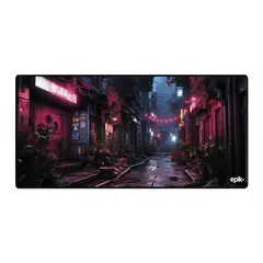 EPIK - Mouse Pad Gamer Xxl Diseños Varios 90x44cm Extra Grande Calle Cyberpunk