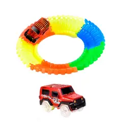 GENERICO - Pista De Carros Neon Con De Carro Luces Track Car+ Baterias