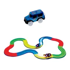 GENERICO - Pista De Carros Neon Con De Carro Luces Track Car+ Baterias