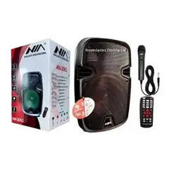 NIA - Cabina de sonido recargable 250w FM USB
