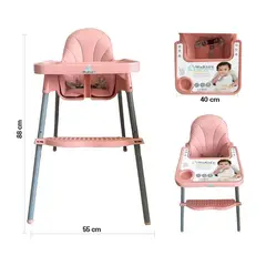 WAKIDS - SILLA COMEDOR 2 EN 1 PARA BEBÉS