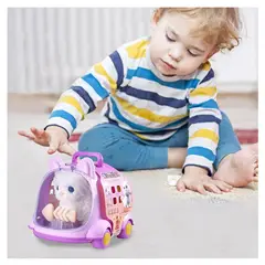 MARKET TOYS - Mascota Infantil Gatito Con Sonidos + Movimiento + Maleta