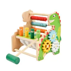 MARKET TOYS - Dinosaurio Laberinto Montessori Figuras + Encastre