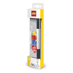 GENERICO - LÁPIZ GEL LEGO PEN PAL CON MINIFIGURA NEGRO
