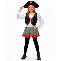 BABY KDS - Disfraz De Pirata Infantil Niña 10 multicolor