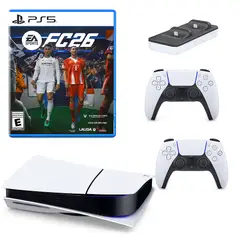 SONY - Consola Playstation5 1TB Slim PS5+2Controles+Fc26 +CargadorDobe