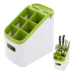 GENERICO - Soporte Organizador Escurridor Cubiertos Utensilios Cocina