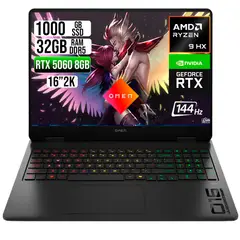 HP - PORTATIL OMEN AMD RYZEN 9 8940HX RTX 5060 8GB SSD 1TB RAM 32GB 16" 2K 144HZ