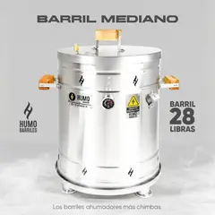 HUMO BARRILES - Barril Mediano de 28 Libras