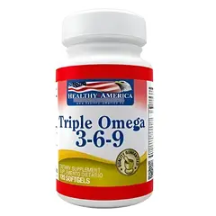HEALTHY AMERICA - TRIPLE OMEGA 3 6 Y 9 1.200 MG/