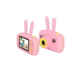 GENERICO - Cámara Digital Para Niños Rosa Con Batería Recargable