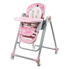 EBABY - Silla Comedor De Bebe Con Función Mecedora Columpio Plegable