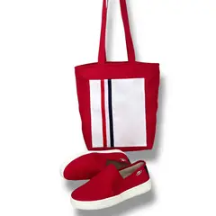 XIAN SHOES - Combo mocasin mujer tomm rojo 25