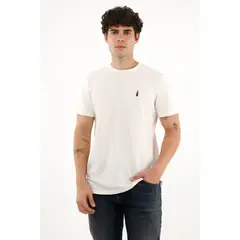 TENNIS - Camiseta básica crudo con estampado para hombre